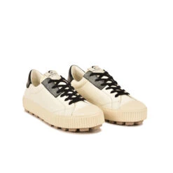 Pataugas ARAN/MIX F4H OFFWHITE/NOIR -Chaussures Pataugas Boutique 628206 979 BASKET FEMME ARAN MIX F4H OFFWHITE NOIR 4