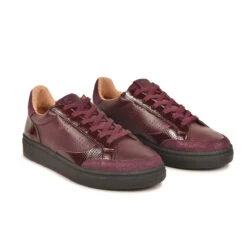 Pataugas BASALT/SV F4H BORDEAUX 11 Pataugas BASALT/SV F4H BORDEAUX -Chaussures Pataugas Boutique 628220 BASKET FEMME BASALT SV F4H BORDEAUX 4