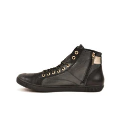 Pataugas BANJOU LATSA/MIX F4H NOIR/DORÉ 14 Pataugas BANJOU LATSA/MIX F4H NOIR/DORÉ -Chaussures Pataugas Boutique 628259 946 BASKET HAUTE FEMME LATSA MIX F4H NOIR DORE 3