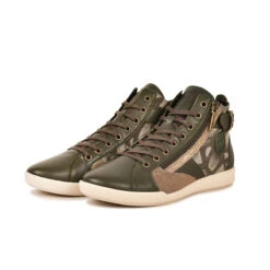 Pataugas PALME/WT F4H KAKI -Chaussures Pataugas Boutique 628274 BASKET FEMME PALME WT KAKI 5