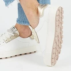 Pataugas ARAN/M F2H BLANC/DORÉ -Chaussures Pataugas Boutique ARANMF2HBLANCDORE2