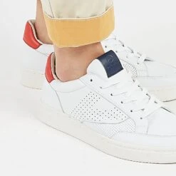 Pataugas BASALTE/N H2H BLANC/ROUGE -Chaussures Pataugas Boutique BASALTNH2HBLANCROUGE2