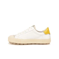Pataugas ARAN/MIX F2H BLANC/JAUNE -Chaussures Pataugas Boutique BASKET FEMME ARAN MIX F2H BLANC JAUNE 3