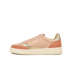 Pataugas BASALTE/SNME F2H BEIGE ROSÉ/DORÉ -Chaussures Pataugas Boutique BASKET FEMME BASALT F2H NUDE DORE 3