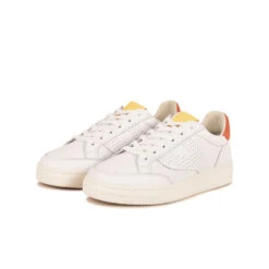 Pataugas BASALT/N F2H BLANC/CORAIL -Chaussures Pataugas Boutique BASKET FEMME BASALT N F2I BLANC CORAIL 628053 936 5