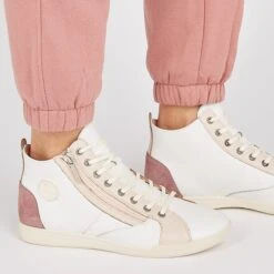 Pataugas PALME/PER F2I ROSE -Chaussures Pataugas Boutique BASKET FEMME PALME PER F2I ROSE 628402 300 Porte 2