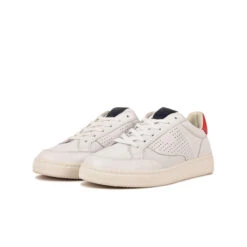Pataugas BASALTE/N H2H BLANC/ROUGE -Chaussures Pataugas Boutique BASKET HOMME BASALT N F2H BLANC ROUGE 5
