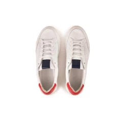 Pataugas BASALTE/N H2H BLANC/ROUGE -Chaussures Pataugas Boutique BASKET HOMME BASALT N F2H BLANC ROUGE 6