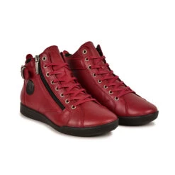 Pataugas PALME F4G ROUGE -Chaussures Pataugas Boutique BASKETHAUTEFEMMEPALMEF4GSANGRIA4
