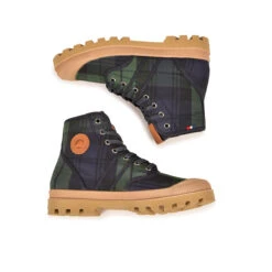 Pataugas AUTHENTIQUE X LE MONT SAINT MICHEL F4G Tartan Marine -Chaussures Pataugas Boutique BOOTS FEMME AUTHENTIQUE MSM 6