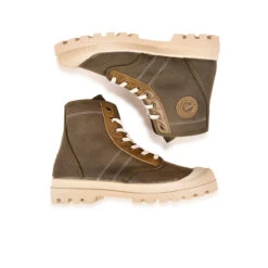 Pataugas AUTHENTIQUE M/SC F2I KAKI -Chaussures Pataugas Boutique BOOTS FEMME OG M SC F2I KAKI 628343 554 6