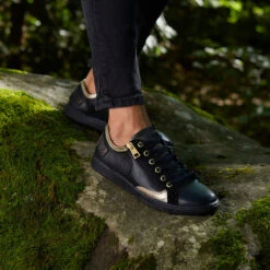 Pataugas JESTER/MIX F4H NOIR/DORÉ -Chaussures Pataugas Boutique F Jester MIX Noir Dore